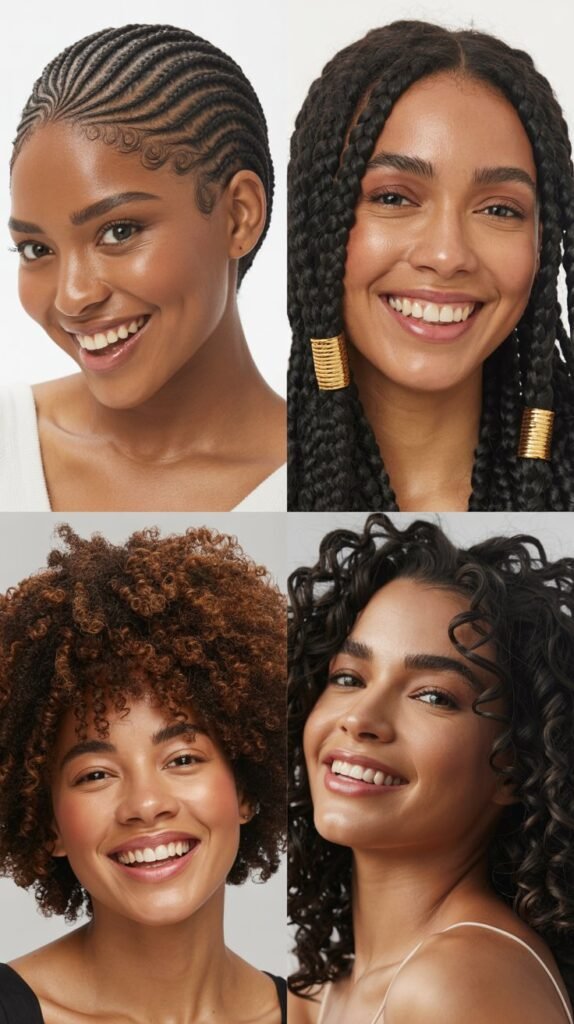  Curved Cornrows With Drop Fade