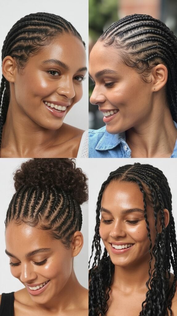 Thin Cornrows