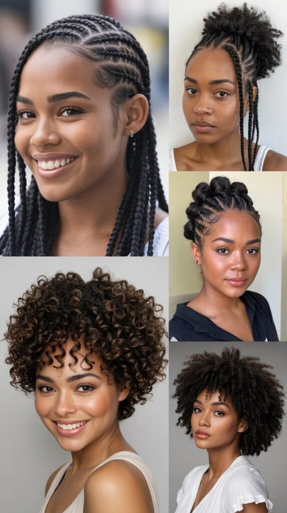  Horizontal Cornrows With Fade