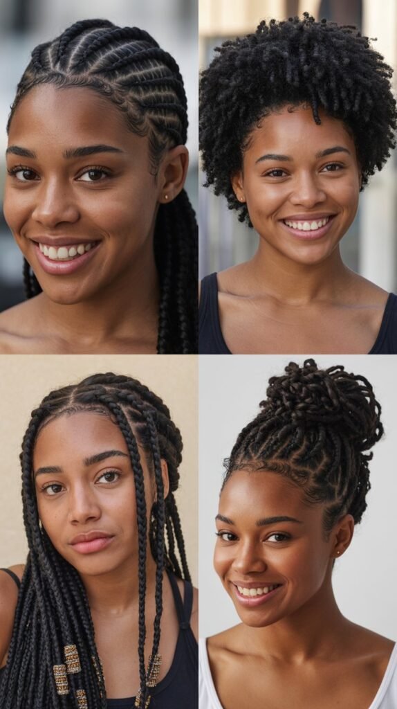 Cornrows with Faded Sides and Back