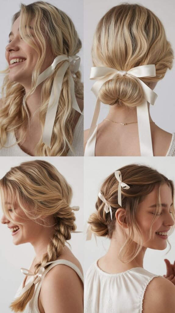 Soft Vanilla Blonde Ribbons