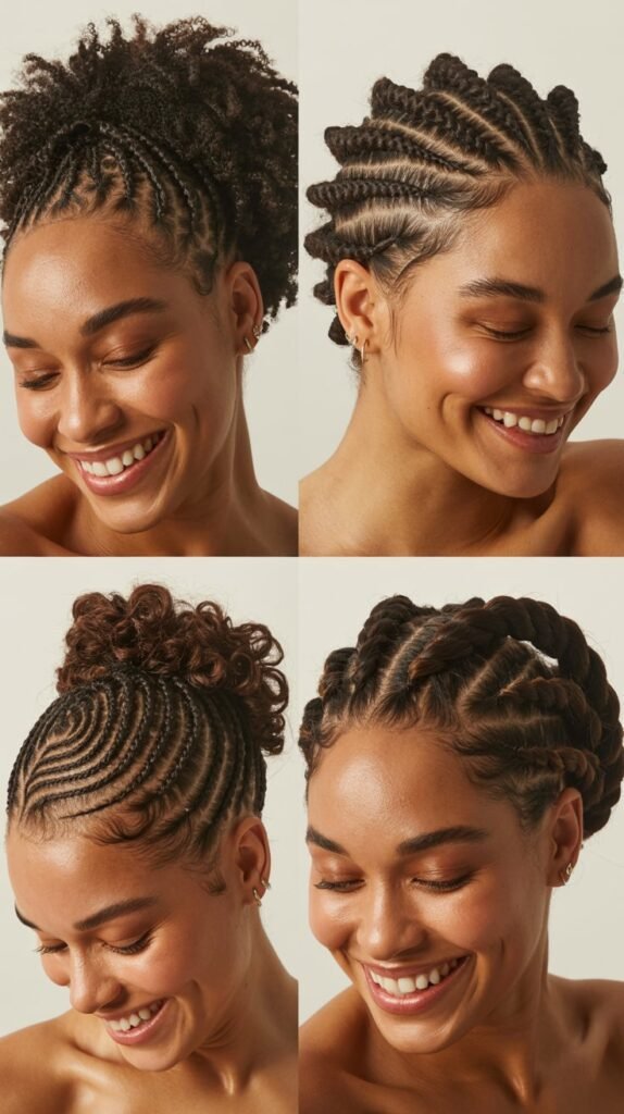 Braided Crown with Textured Top