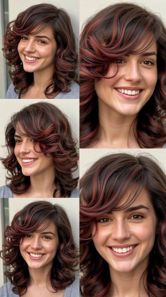 Chocolate Cherry Highlights with Stacked Layers