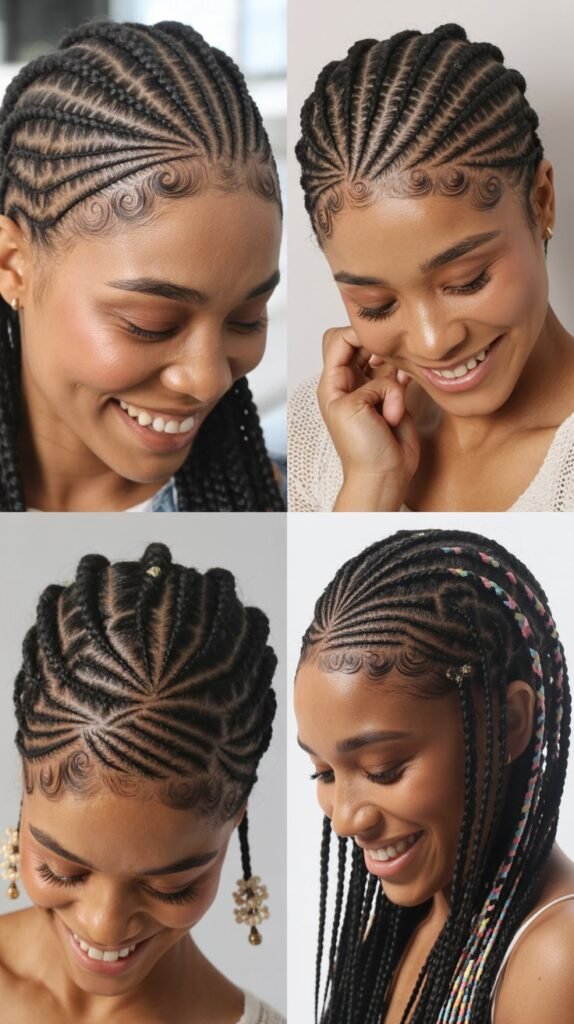  Geometric Pattern Cornrows