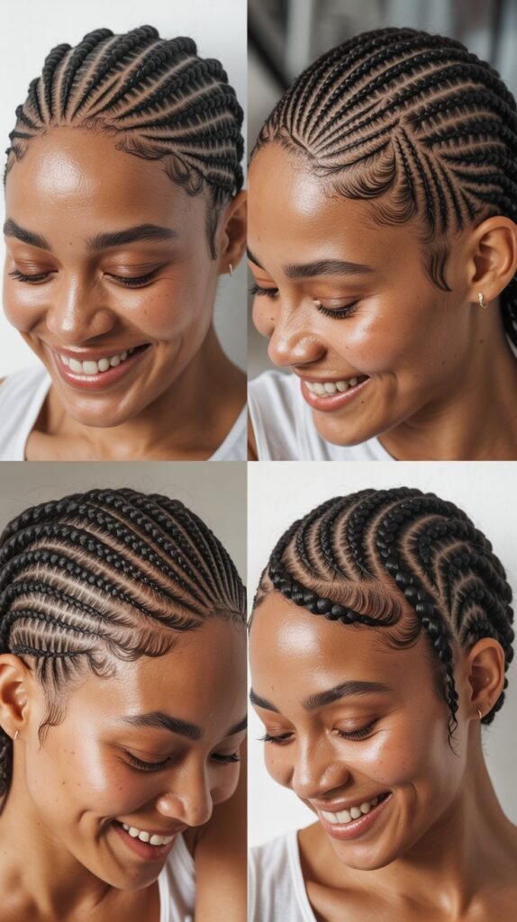 Micro Cornrows for Short Hair