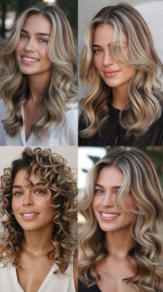 Vanilla Cream Highlights on Cascading Layers