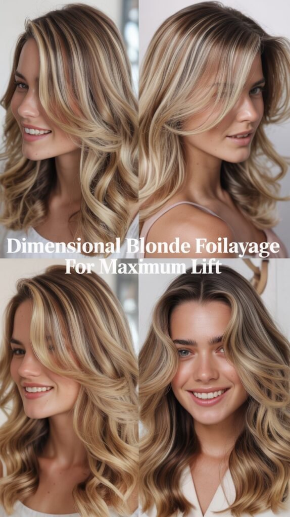 Dimensional Blonde Foilayage for Maximum Lift