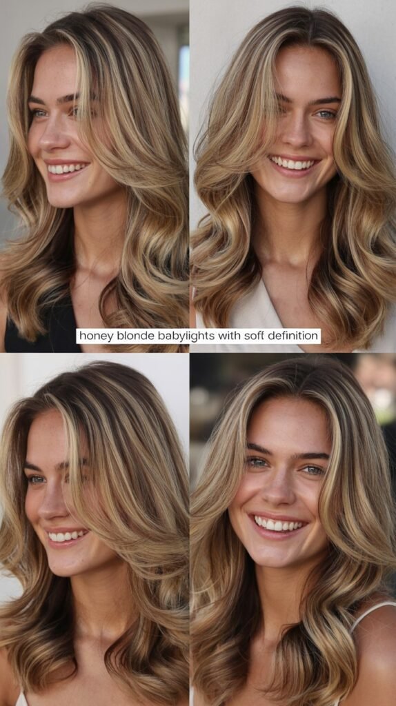 Honey Blonde Babylights with Soft Definition