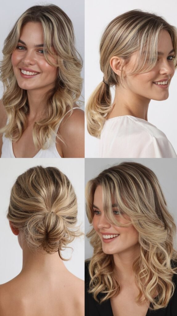 Multi-Toned Blonde Highlights Throughout
