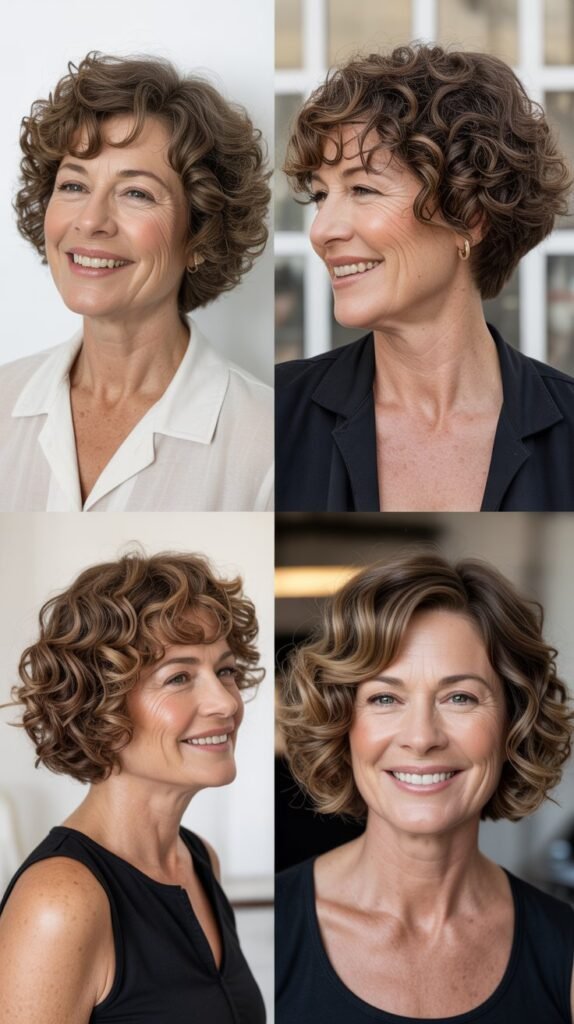 Curly Bob for Fine Hair