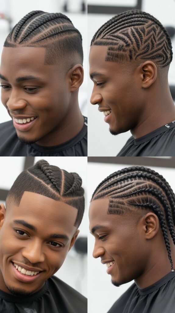  Undercut with Top Cornrows