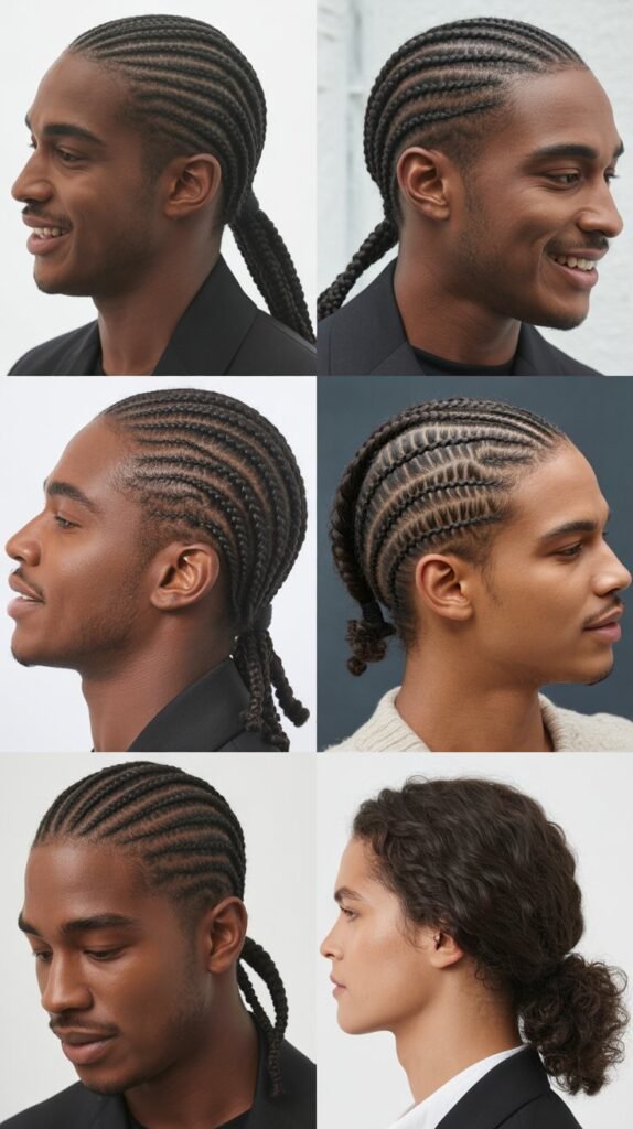  Cornrow Ponytail Combination
