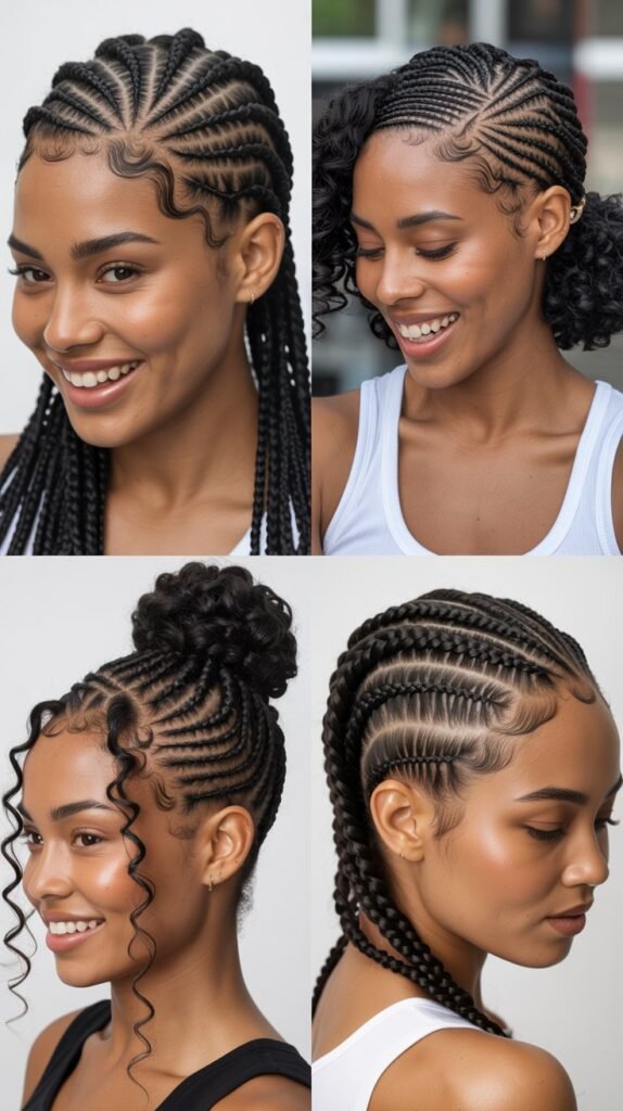 Viking Cornrows With Fade