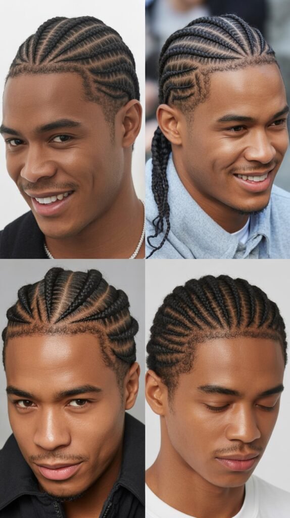 Feed-In Cornrows for Natural-Looking Hairlines