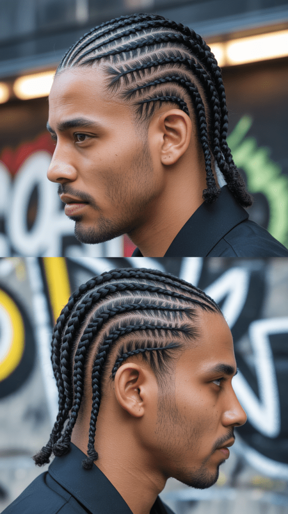 Zig-Zag Cornrow Patterns