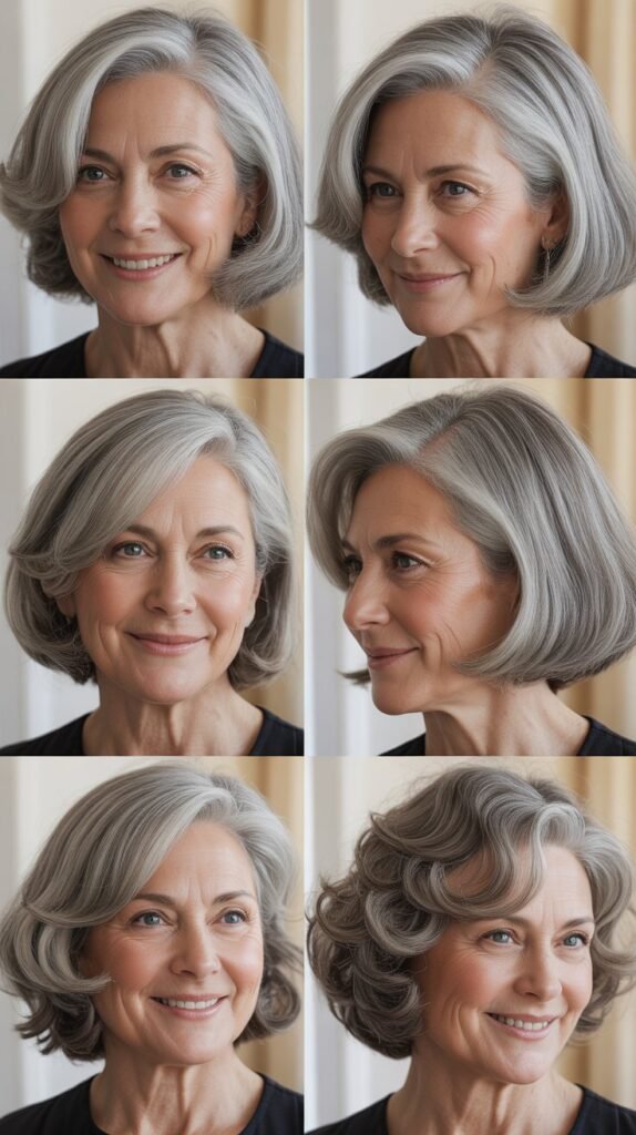  Side-Parted Bob with Deep Part