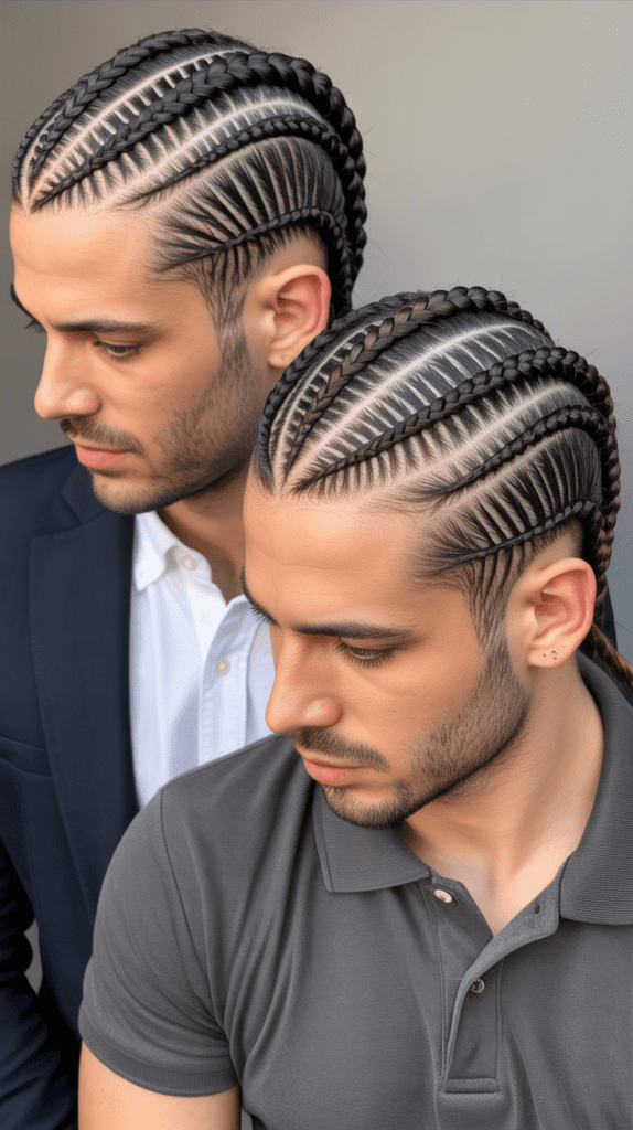  Side-Part Cornrow Styles