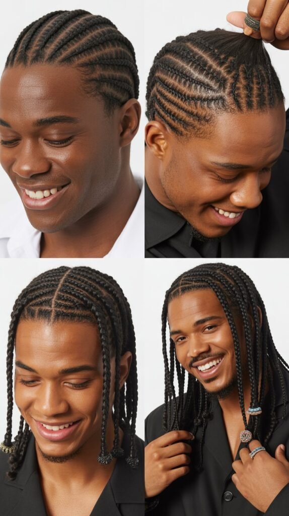 Cornrows Transitioning to Box Braids