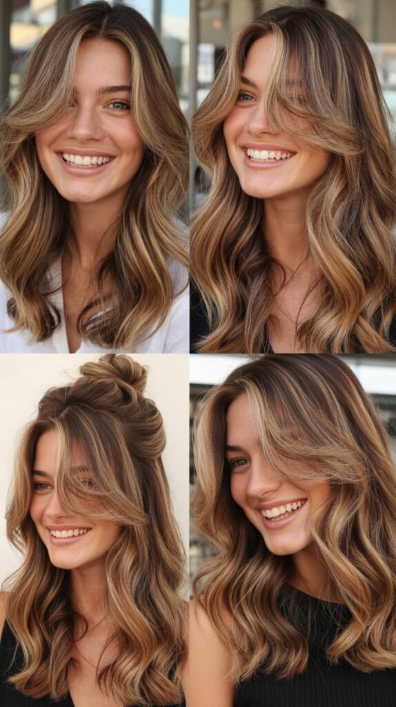 Butterscotch Balayage with Wispy Layers