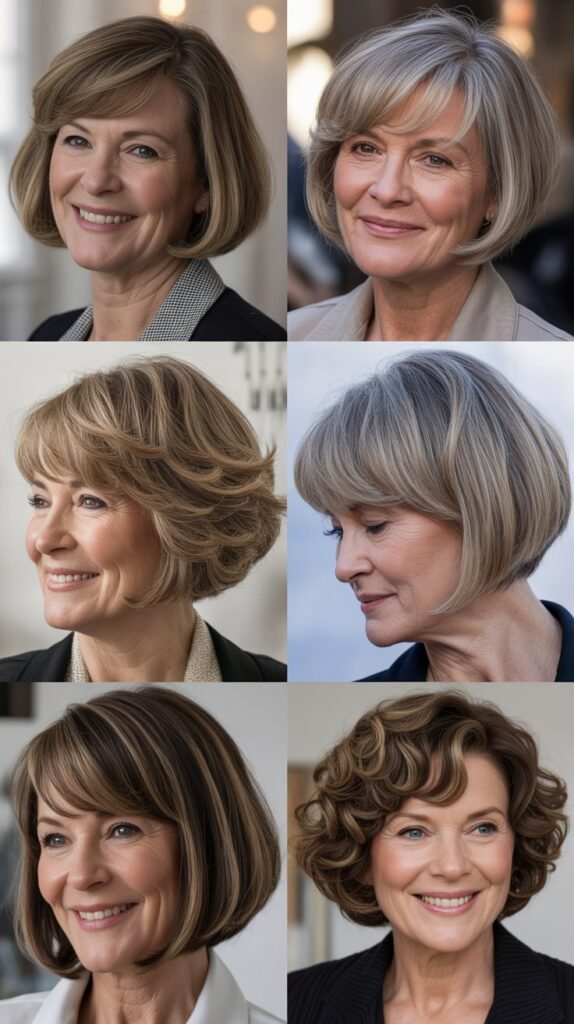 Bob with Swoopy Side Bangs