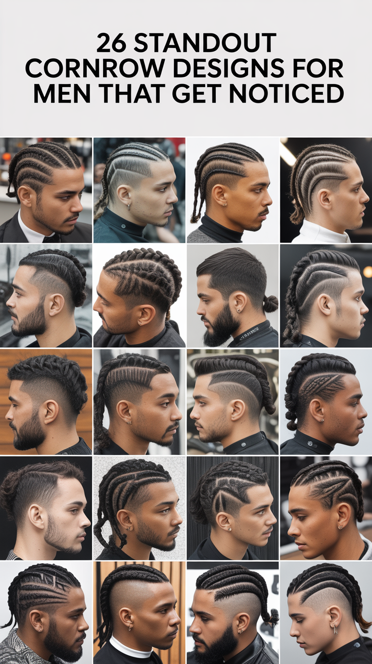 26 Standout Cornrow Designs for Men That Get Noticed