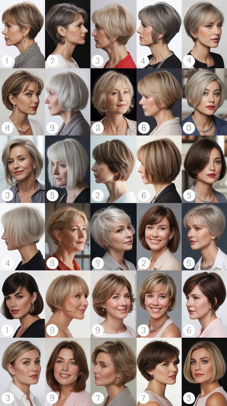 36 Polished Bob Hairstyles for Women Over 60 With Fine Hair