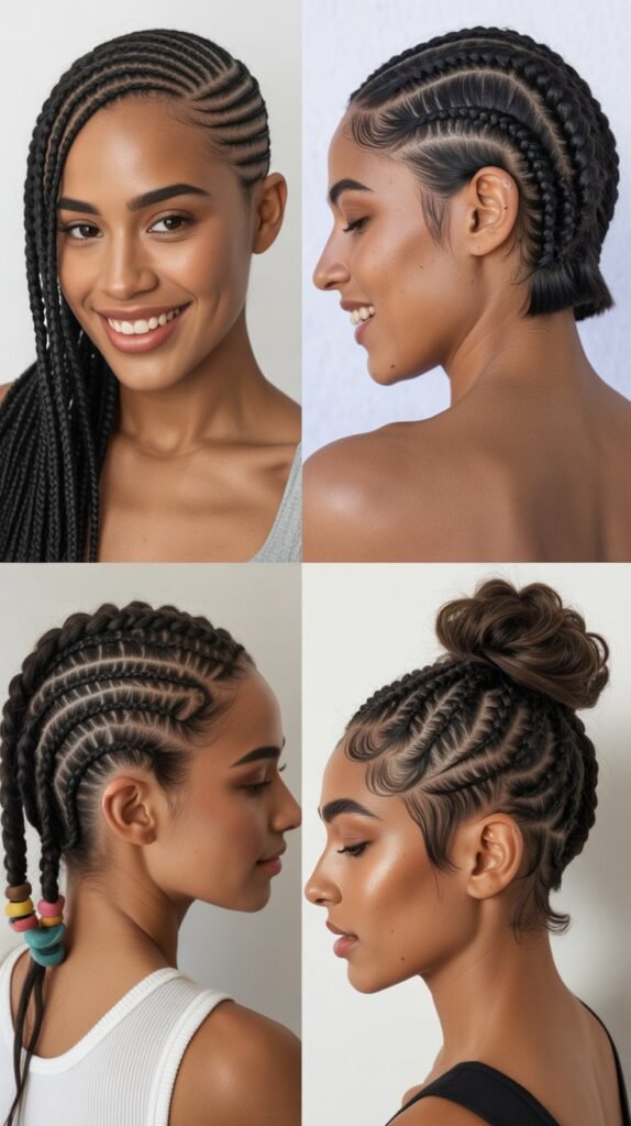 Cornrows with Undercut