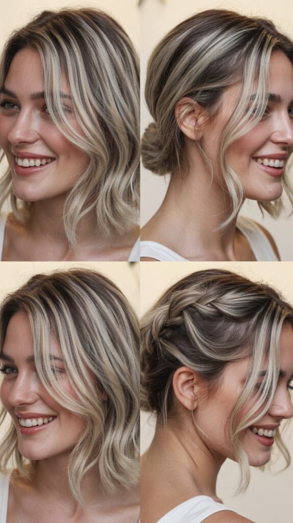 Ash Blonde Highlights for Cool-Toned Elegance