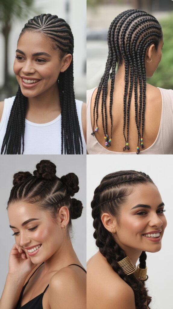 Cornrows with Design
