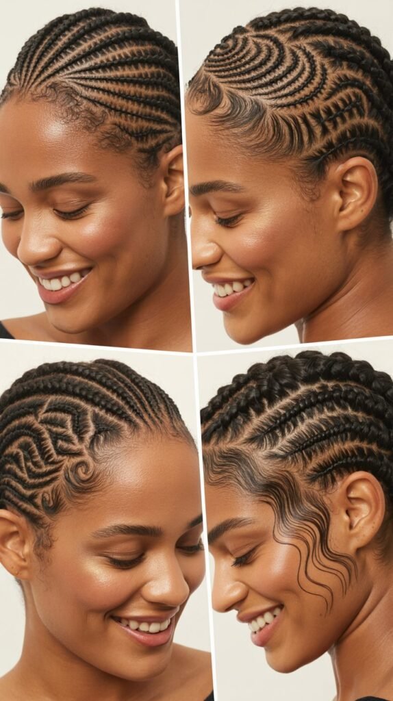 Multi-Directional Cornrow Maze