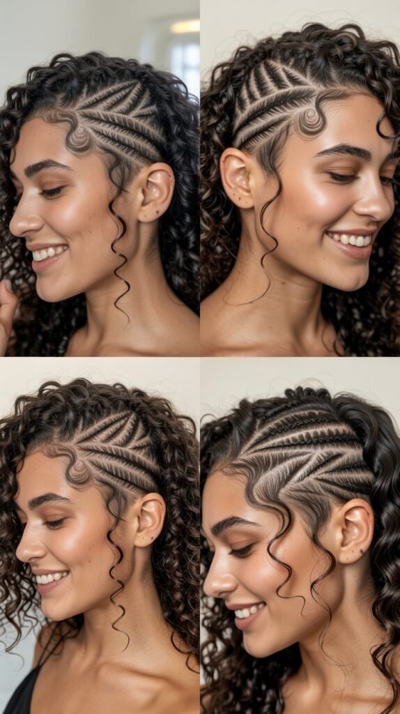 Asymmetric Zigzag with Shaved Design