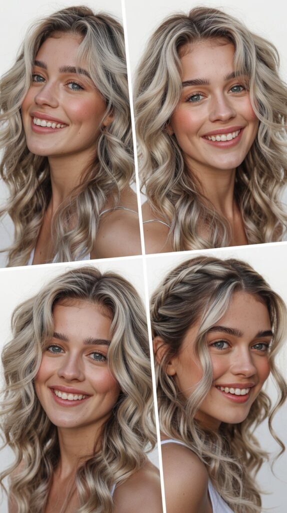 Cool Blonde Highlights with Silver Undertones