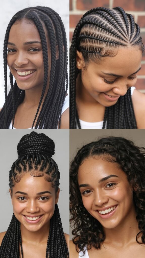 Forward-Direction Cornrows