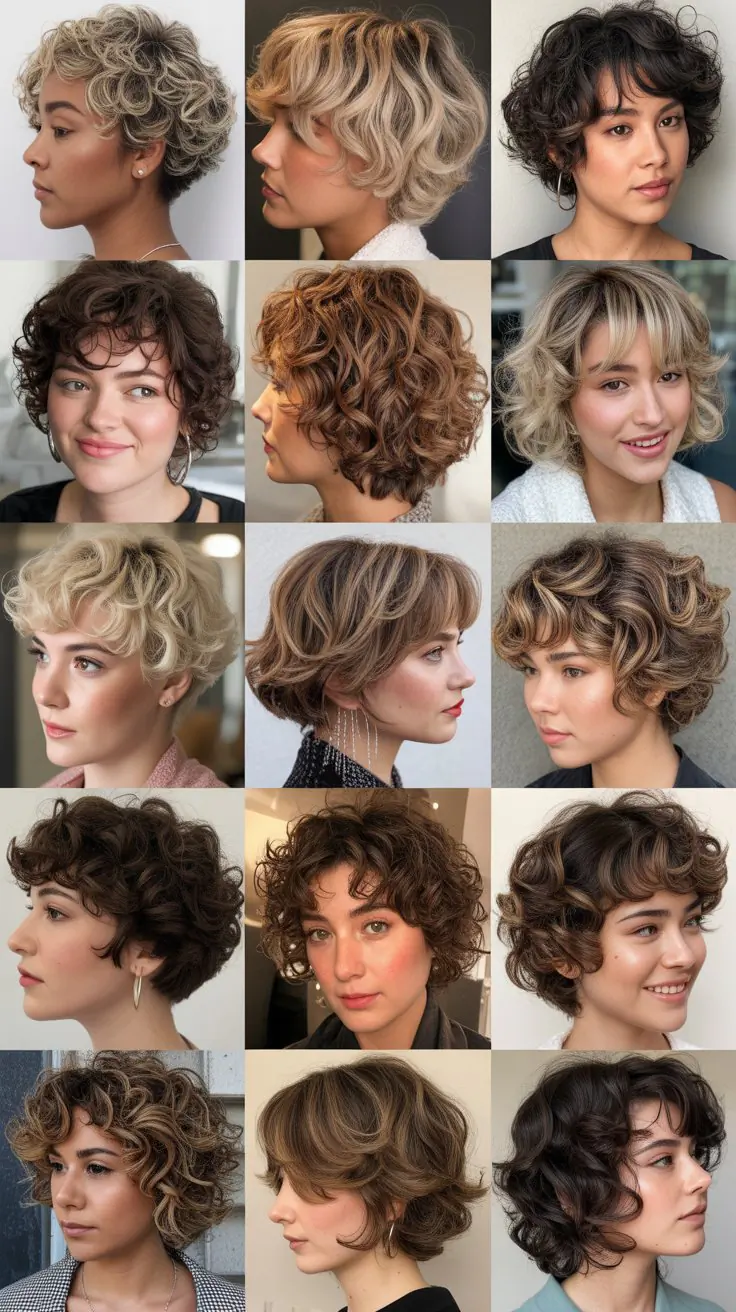67 Fresh Short Curly Hairstyles With Highlights for Volume
