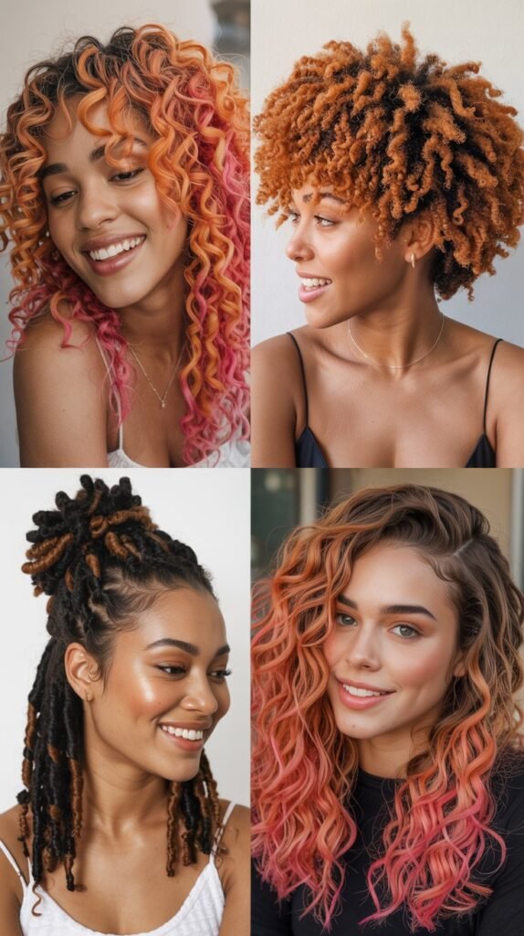 Sunset Orange and Pink Highlights