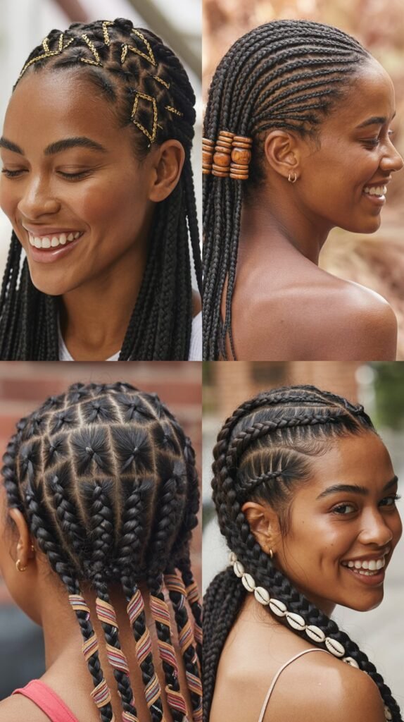 Tribal Pattern Cornrows
