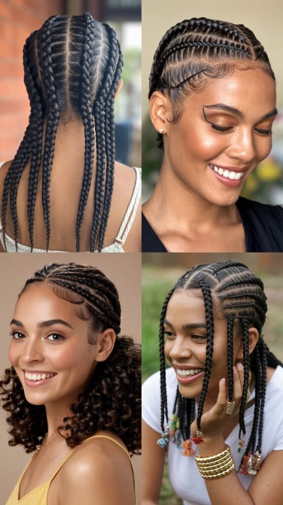 Ladder Braid Cornrows