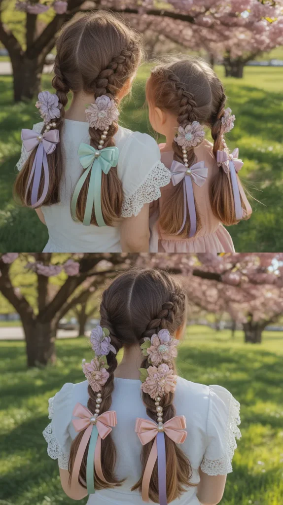  Twin Braids with Accessories