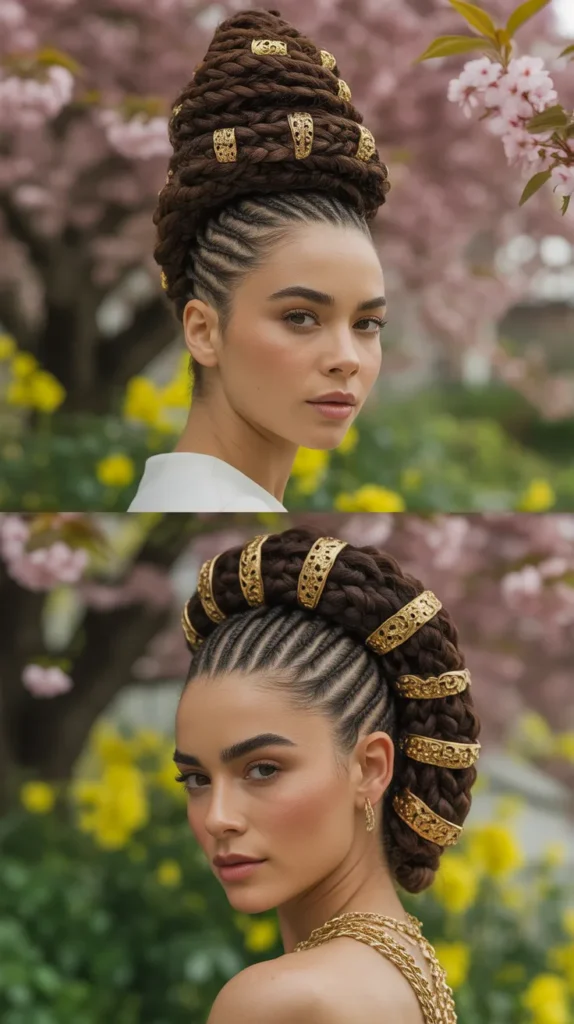 Cornrow Updo