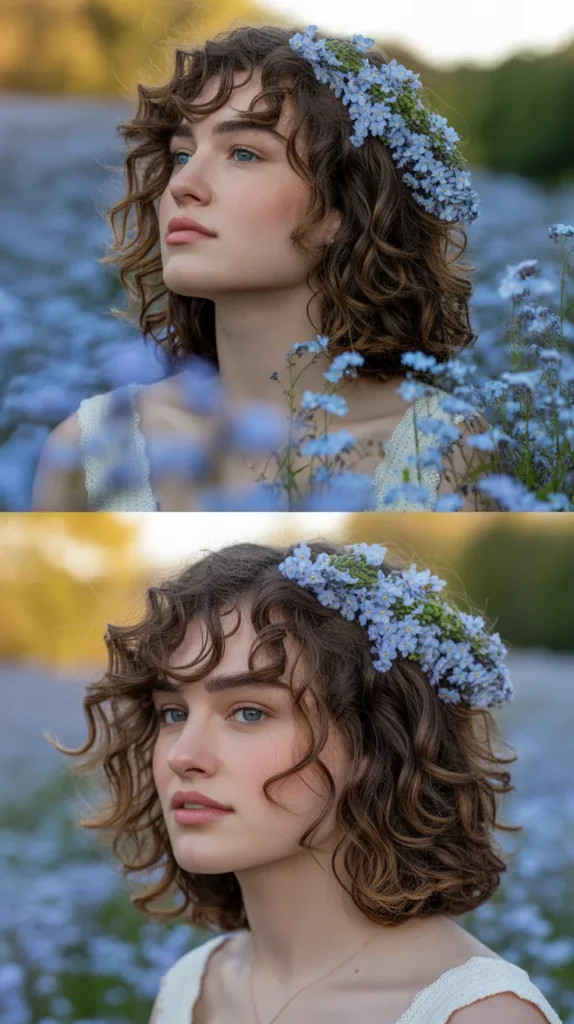  Sleek Bun with Tropical Hibiscus