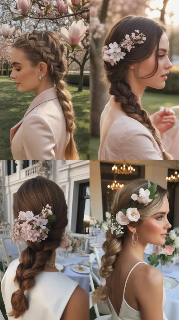 Braided Side Swept Style