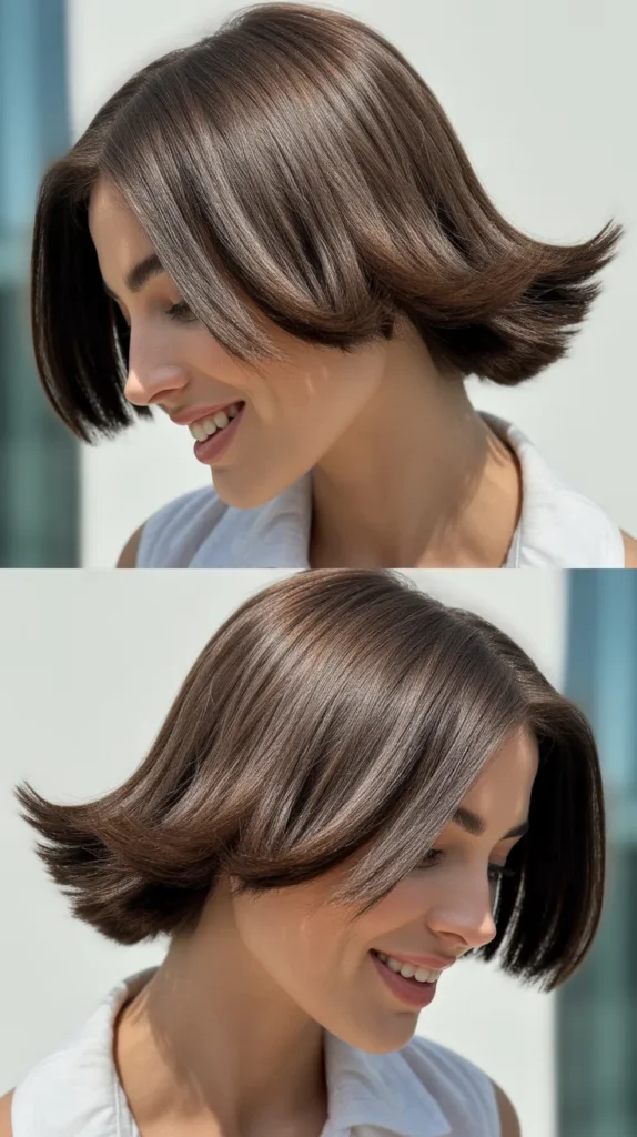 Straight Hair with Textured Ends