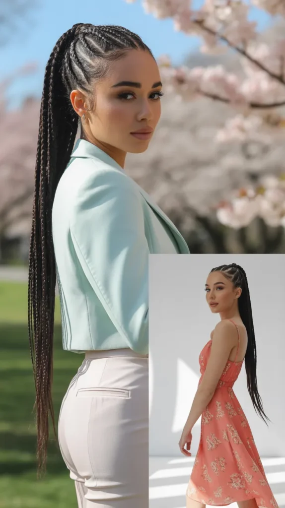 Braided High Ponytail