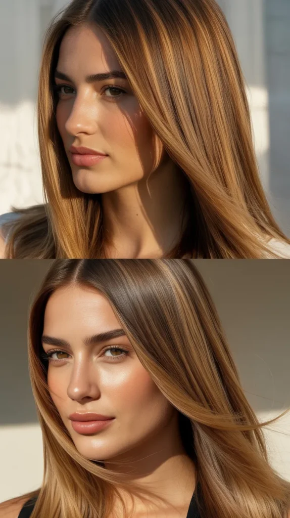 Straight Bronde Hair