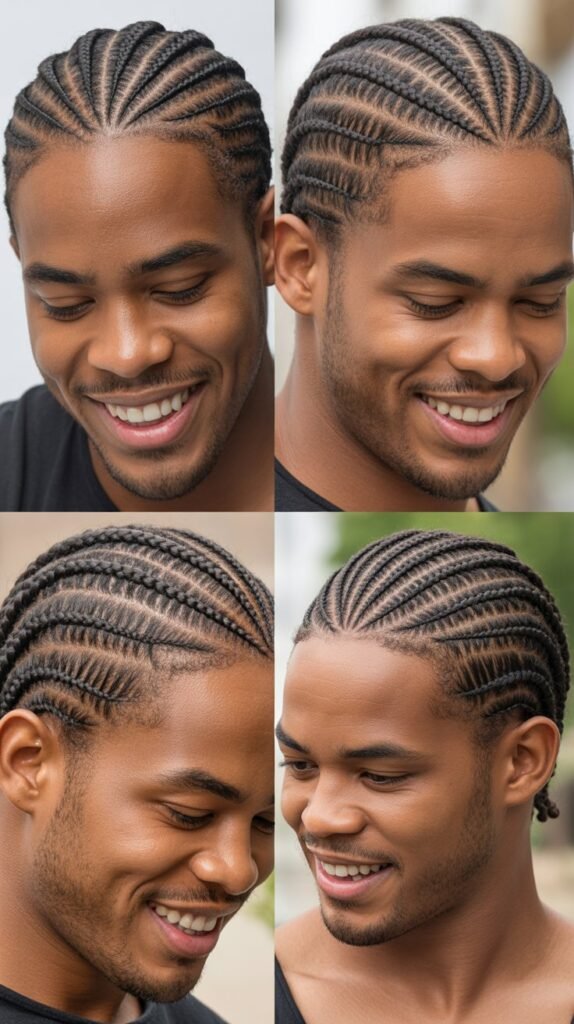 Classic Straight-Back Cornrows