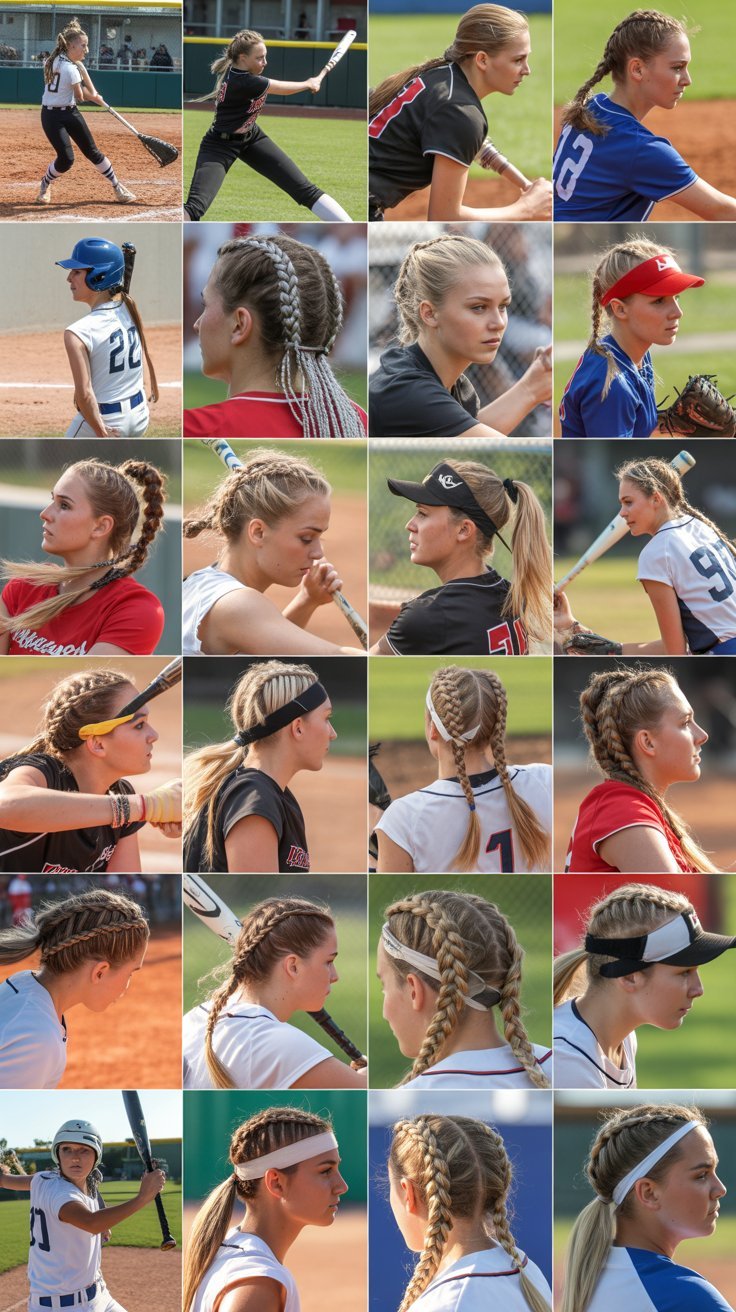 27 Braided Softball Hairstyles Built for Action