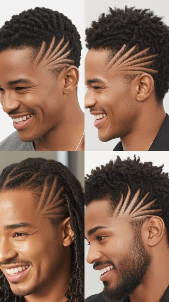 Diagonal Zigzag Full Head Pattern