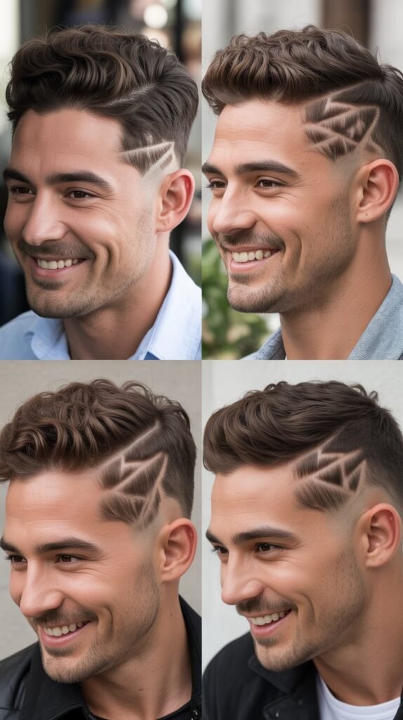Side Swept Zigzag with Fade