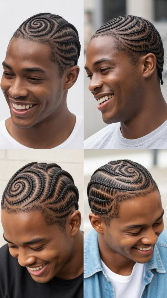 Circular Cornrow Pattern