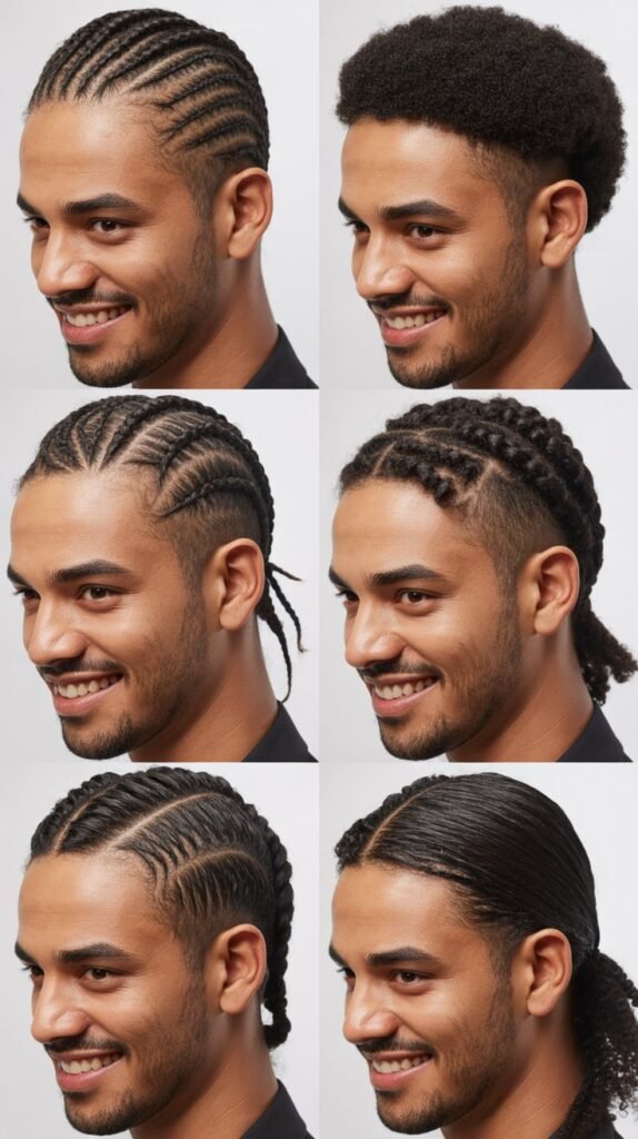 Cornrows to Ponytail